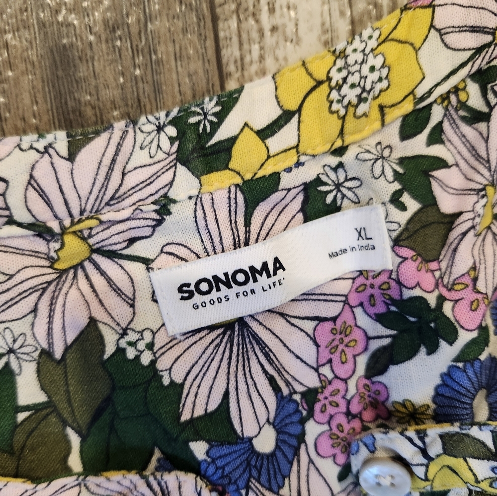 Sonoma Goods for Life Size XL Floral Sheath Tank Dress - Picture 3 of 4